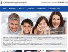 Tablet Screenshot of 1stmidwestmortgage.com